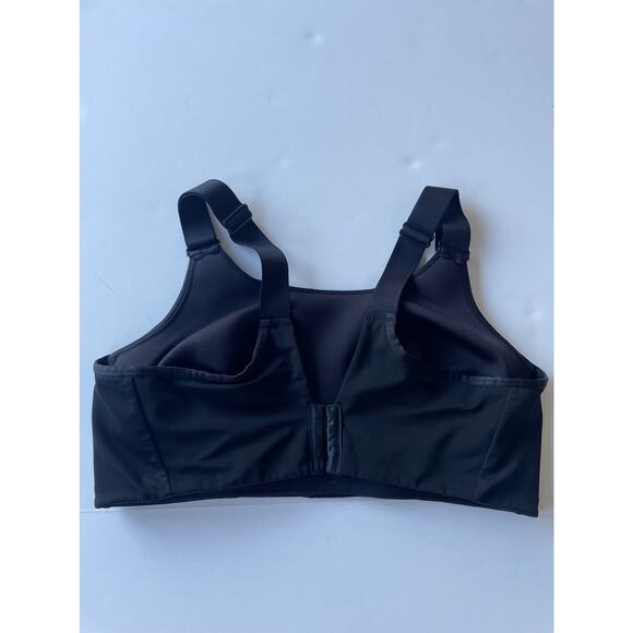 Livi Active Molded No Wire Sports Bra Black Plus Size 44D - Picture 7 of 8